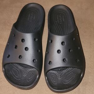 CROCS Black Slide Sandals